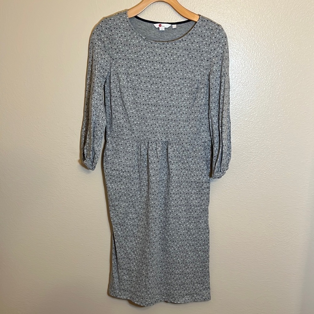 Boden Long Sleeve Stars Cotton Dress